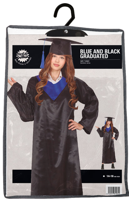 Examensklänning Svart Blå Damer