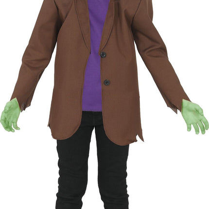 Halloween-dräkt för barn: grönt monster