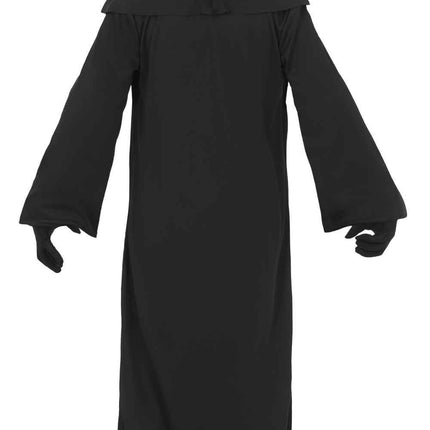 Halloween-kostym, svart, för barn, mörkröda ögon