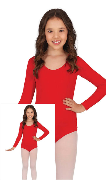 Trikå för flickor Röd