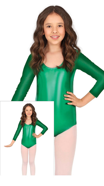 Tjej trikå Grön Metallic