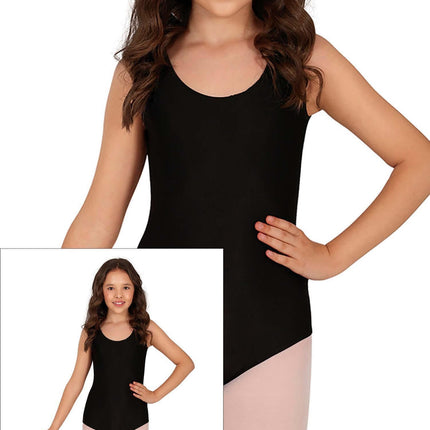 Tjej trikå Svart Ärmlös