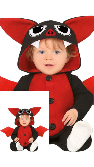 Fladdermusdräkt Baby Röd
