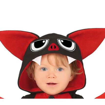 Fladdermusdräkt Baby Röd