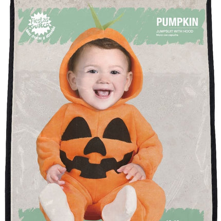 Pumpa Halloween Kostym Baby Svart Orange