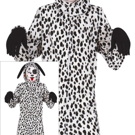 Hund Onesie Svart Vit Barn
