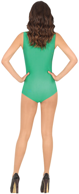 Grön ärmlös trikå för kvinnor