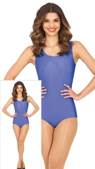 Leotard Blå Dam Ärmlös