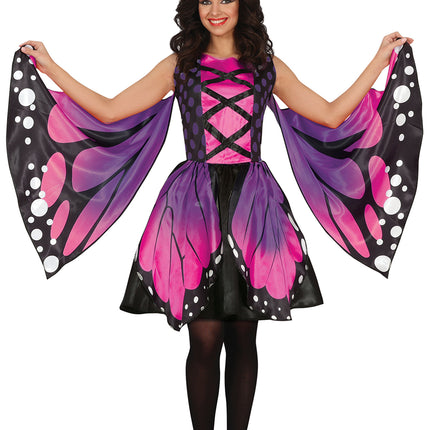 Butterfly Kostym Lila Dam Butterfly