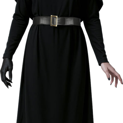 Halloween-klänning, svart, dam, mörk non
