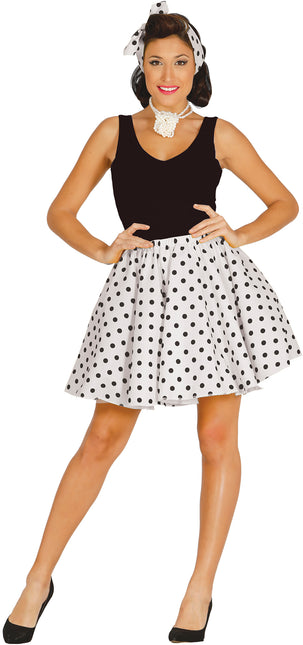 Grease Kostym Dam Vit