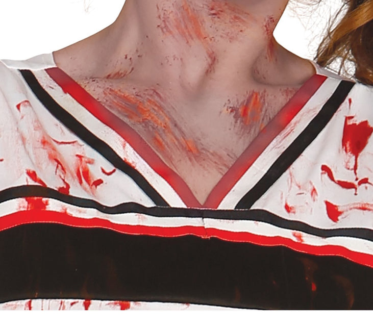 Zombie Halloween Kostym Cheerleader Dam