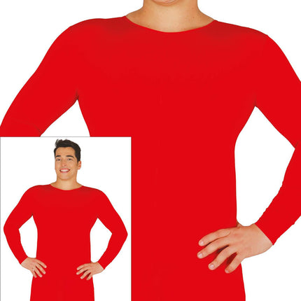 Second Skin Kostym Dräkt Röd Män