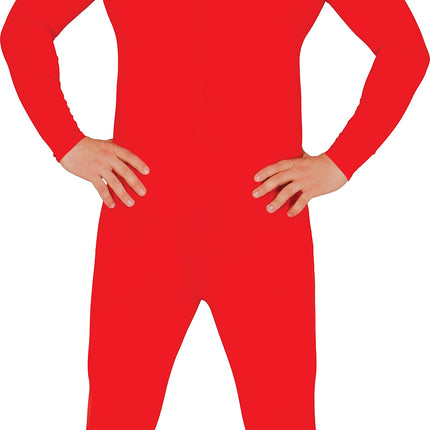 Second Skin Kostym Dräkt Röd Män