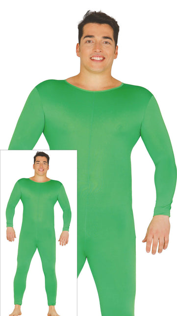 Second Skin Kostym Dräkt Grön Män
