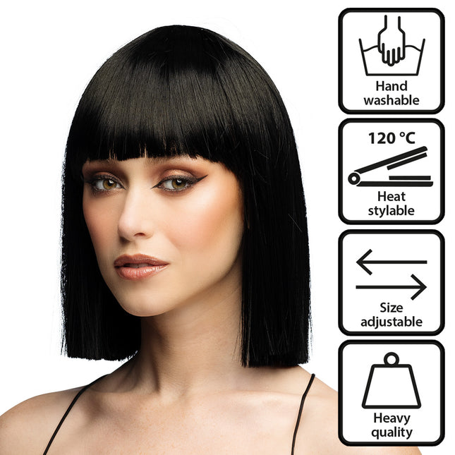 Peruk Djamilla briljant svart