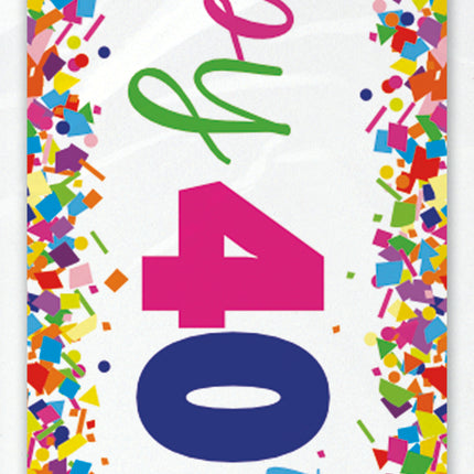 Happy Birthday Banner 40 år 2.74m