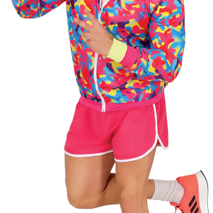 Neon 80S Kostym Färgade Herr