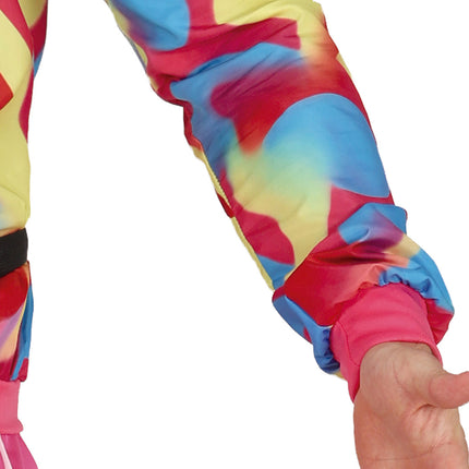 Neon 80S Kostym Färgade Herr