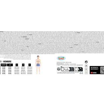 Neon 80S Kostym Färgade Herr