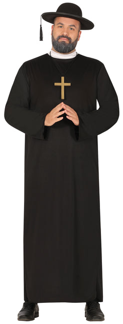 Prästdräkt Svart Präst för män