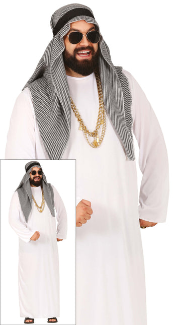 Sheikh Arab Kostym Män