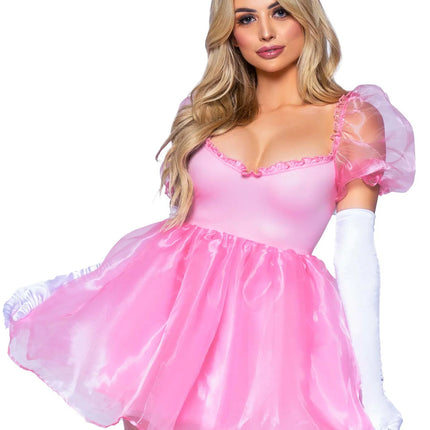 Princess Klänning Rosa Ladies Babydoll Leg Avenue