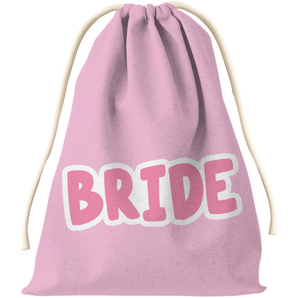 Presentpåse - Brud - Hon sa Yaasss - Polyester - Rosa