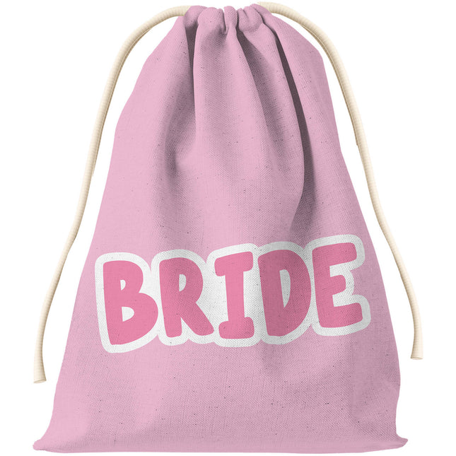 Presentpåse - Brud - Hon sa Yaasss - Polyester - Rosa