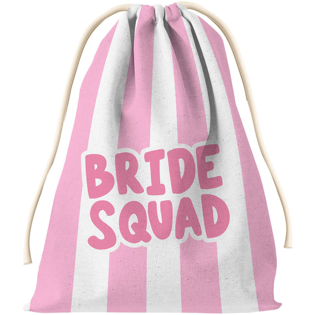 Presentpåse - Bride - She Said Yaasss - Polyester - Rosa/Vit