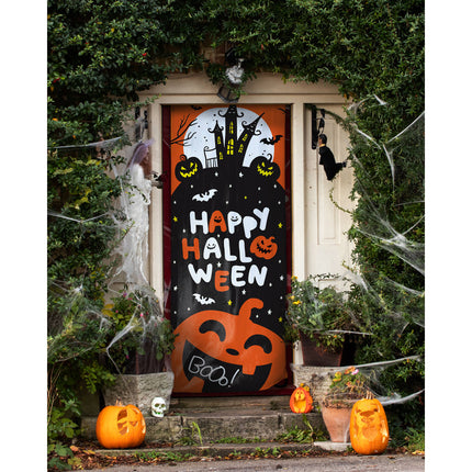 Dörrgardin "Happy Halloween" - Halloween BoOo! - 215 x 80 cm