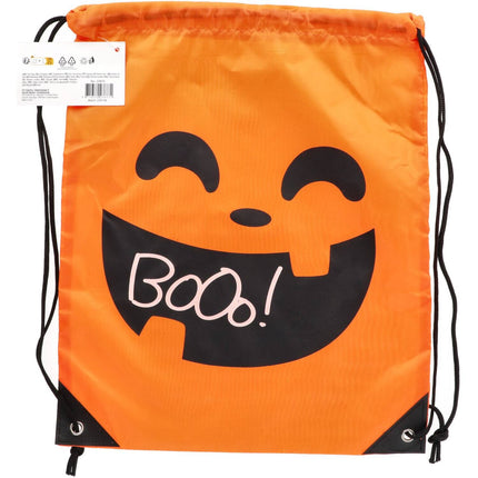 Ryggsäck med dragsko - Halloween BoOo! - 33 x 39 cm