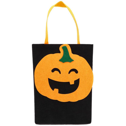Bus eller godis-påse Pumpa i filt - Halloween BoOo! - 27x20x10 cm