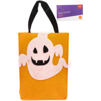 Påse för bus eller godis Spöke i filt - Halloween BoOo! - 27x20x10 cm