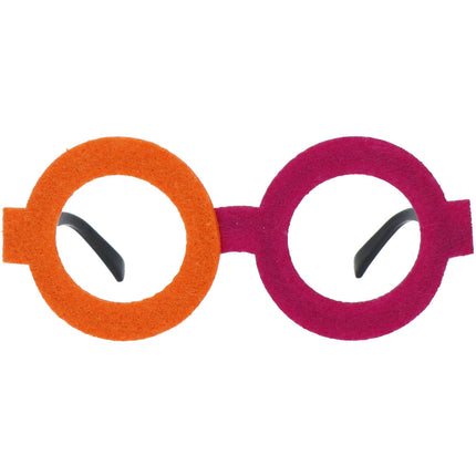 Glasögon Colorblock Orange/Rosa