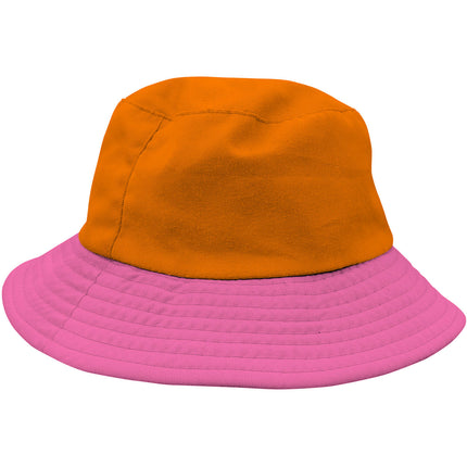 Fiskarhatt Colorblock Orange/Rosa