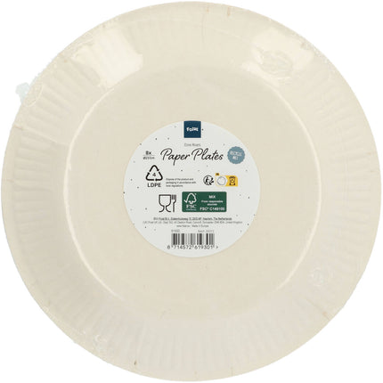 Papperstallrikar - Dino Roars - 23 cm - 8 stycken