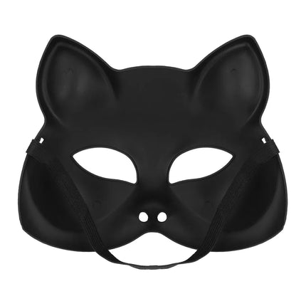 Halvmask Kitty guld