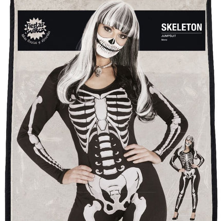 Skelettdräkt dam
