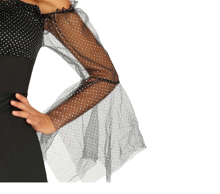 Häxa Halloween Kostym Dam