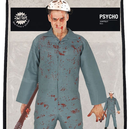 Psycho Halloween-dräkt Overall för män