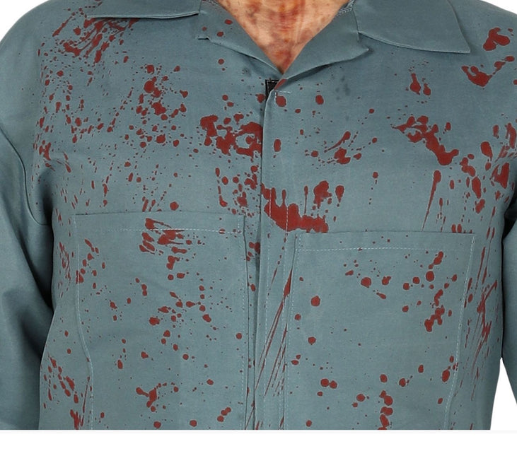 Psycho Halloween-dräkt Overall för män