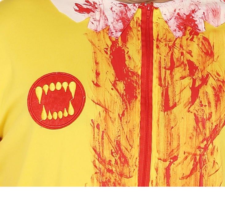 Zombie Clown Halloween Kostym Herr L