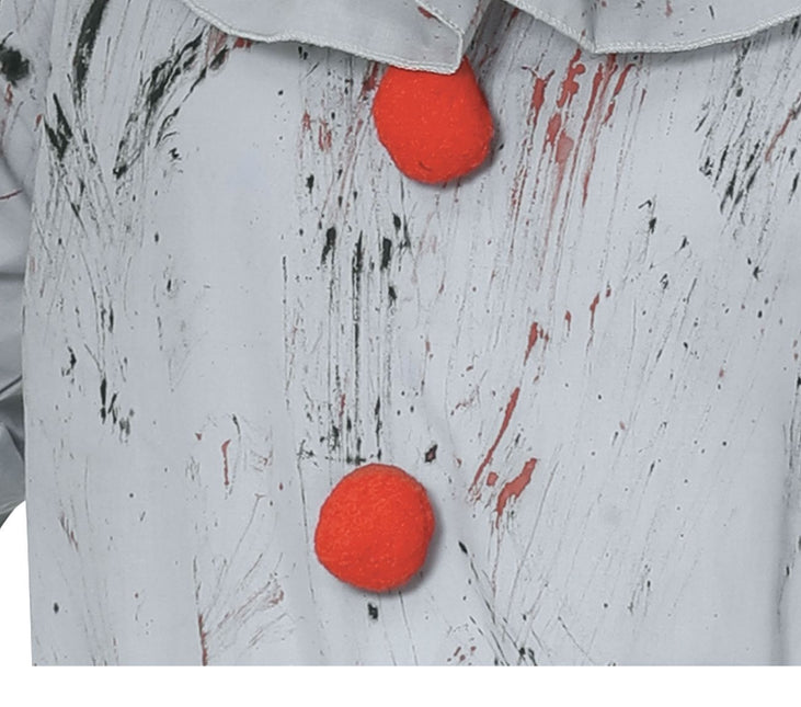 Killer clown Halloween Kostym Herr Grå