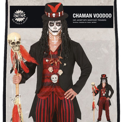 Voodoo Halloween Kostym Herr