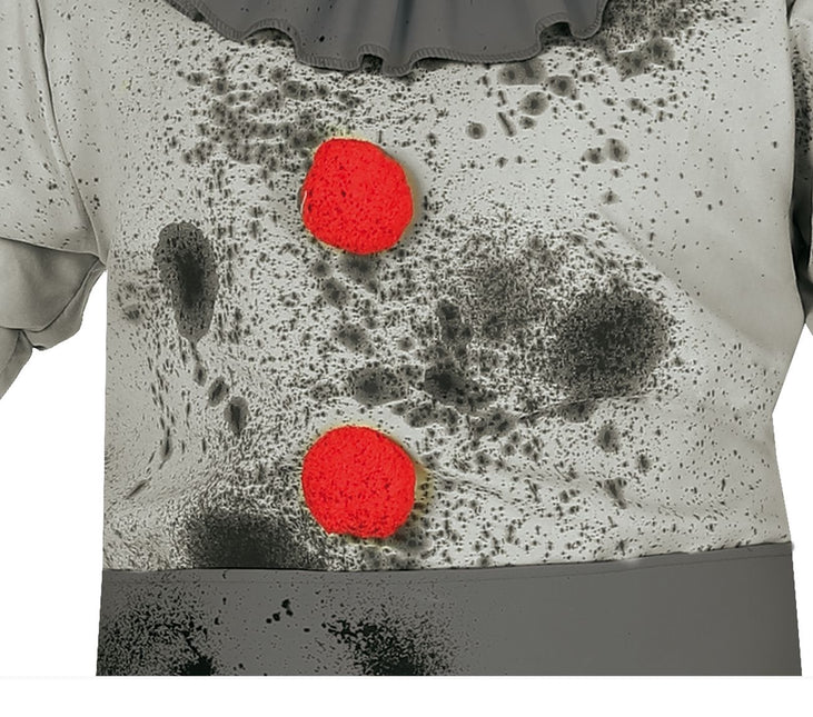 Clown Halloween Kostym Herr Grå