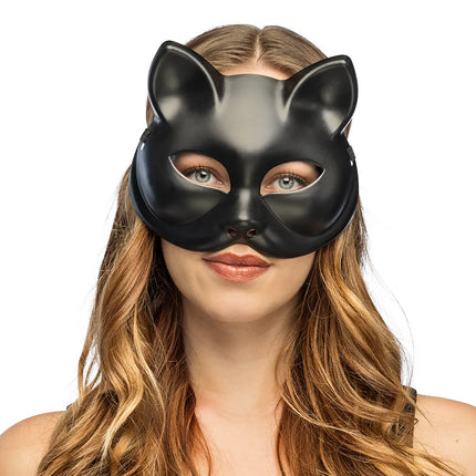 Halvmask Kitty, svart