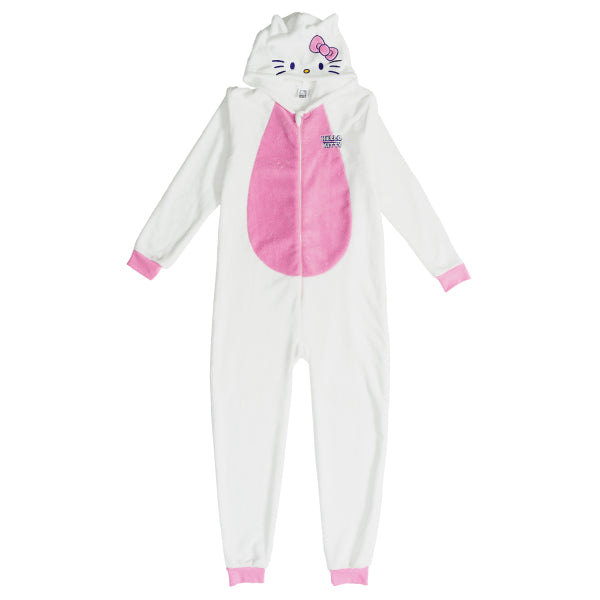 Hello Kitty Onesie Vit Rosa Dam