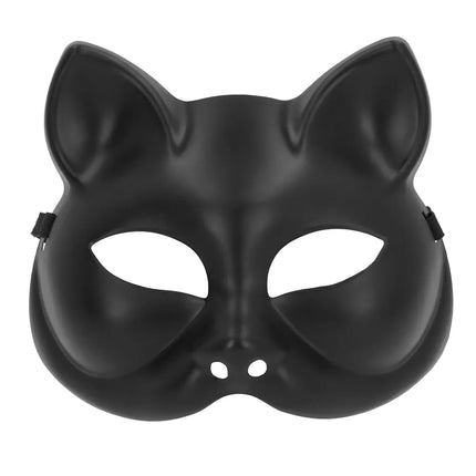 Halvmask Kitty, svart