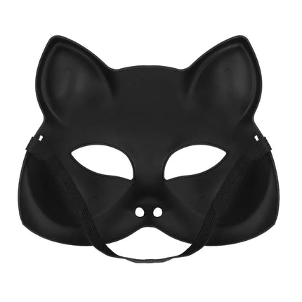 Halvmask Kitty, svart